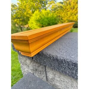 Pottery Barn Floating 36 Inch Woodern Wall Shelves Crown Molding Ledge